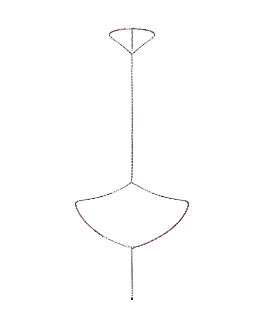 Красная цепочка для тела Bougie