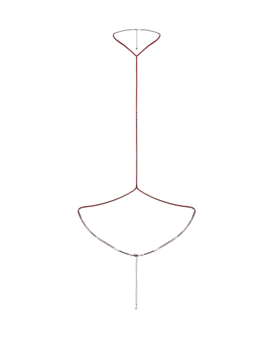 Красная цепочка для тела Bougie