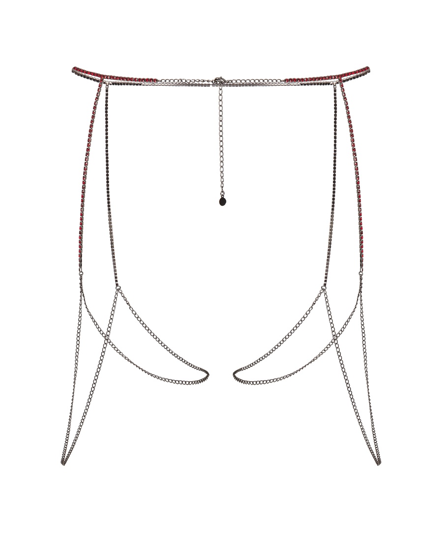 Красная цепочка на пояс Bougie