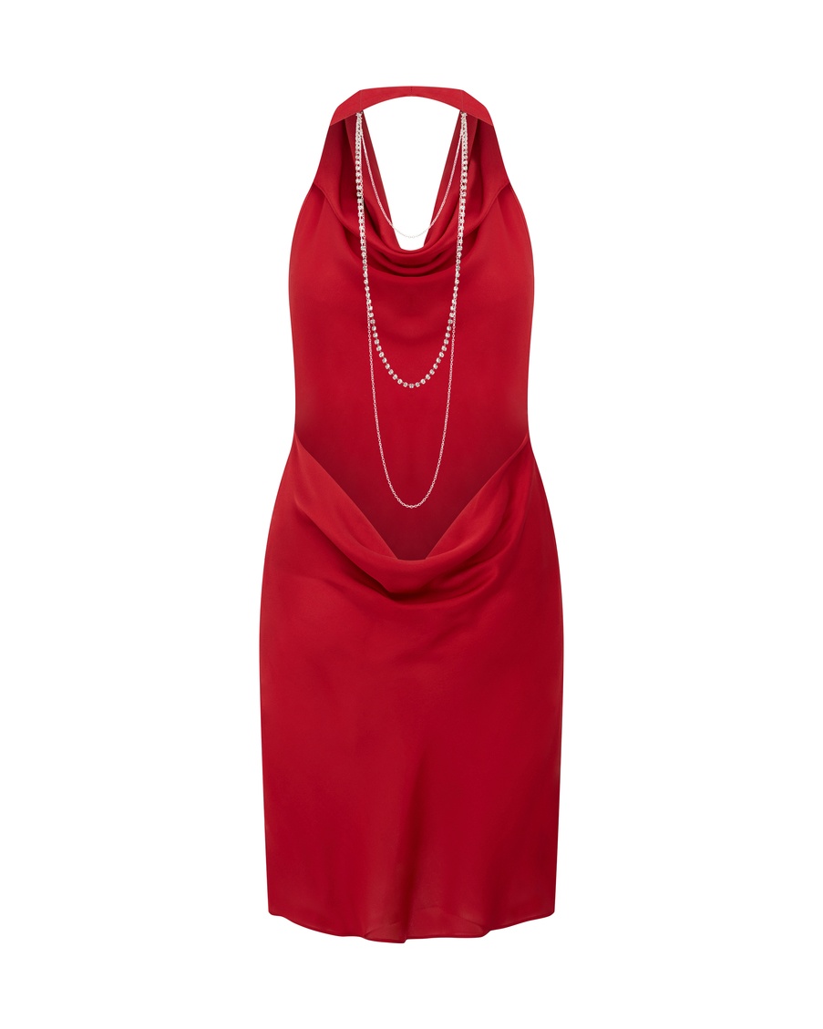 Красное платье Adrian