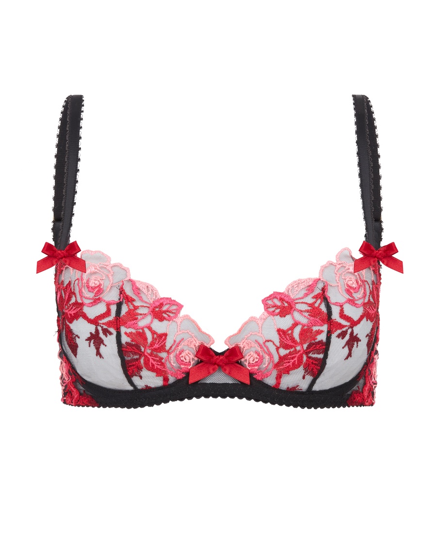 Черно-розовый бюстгальтер с мягкой чашкой Callypso
