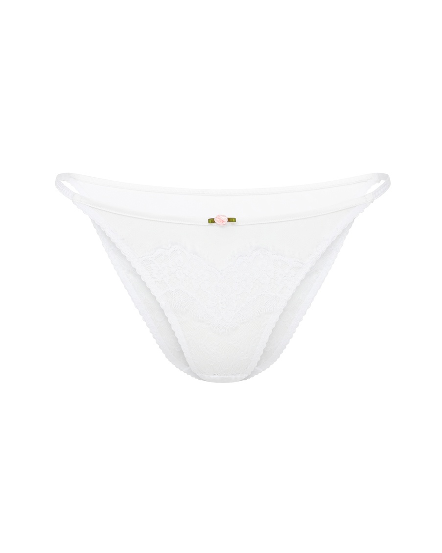 Белые классические трусы Clarissa