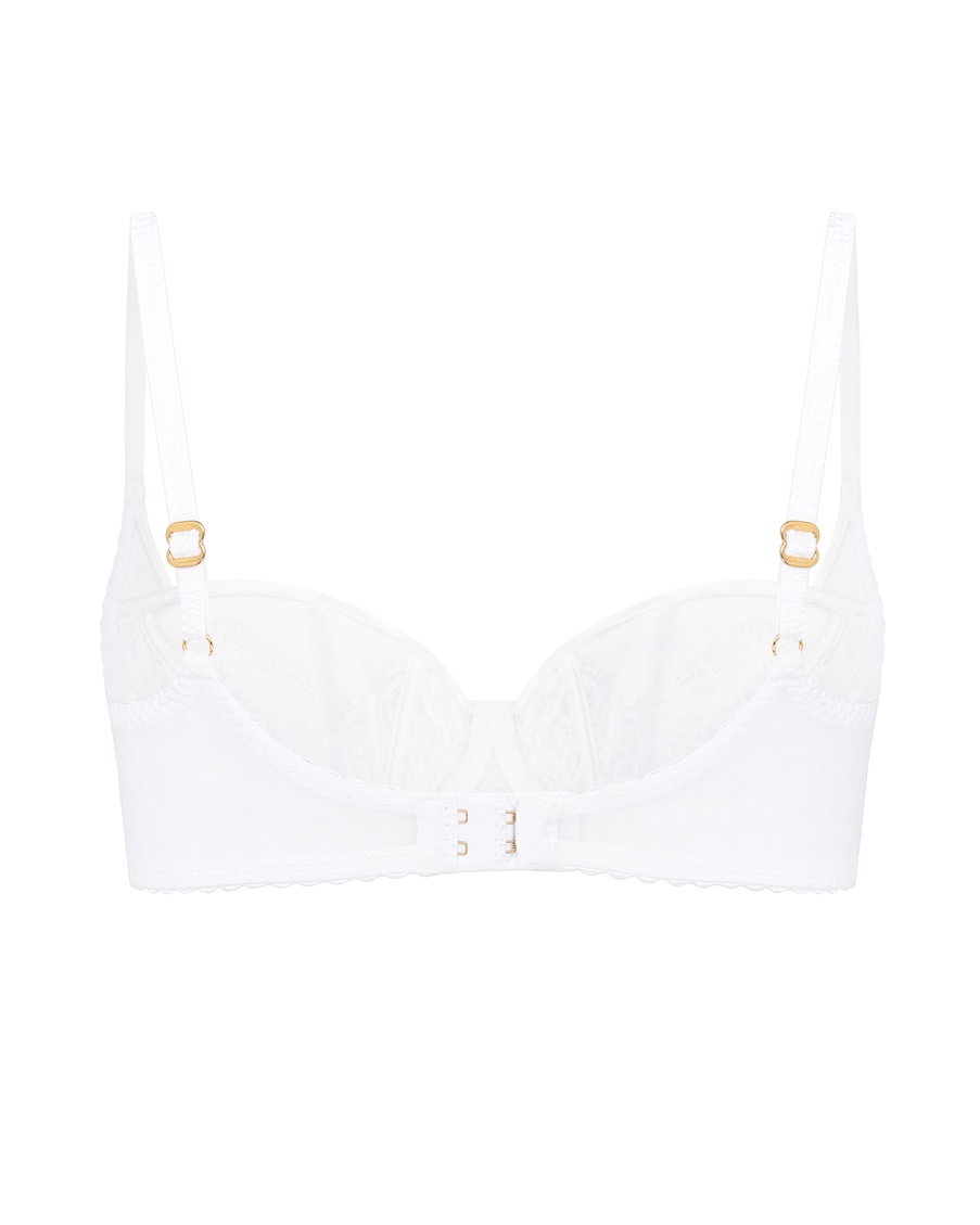 Белый бюстгальтер балконет Clarissa