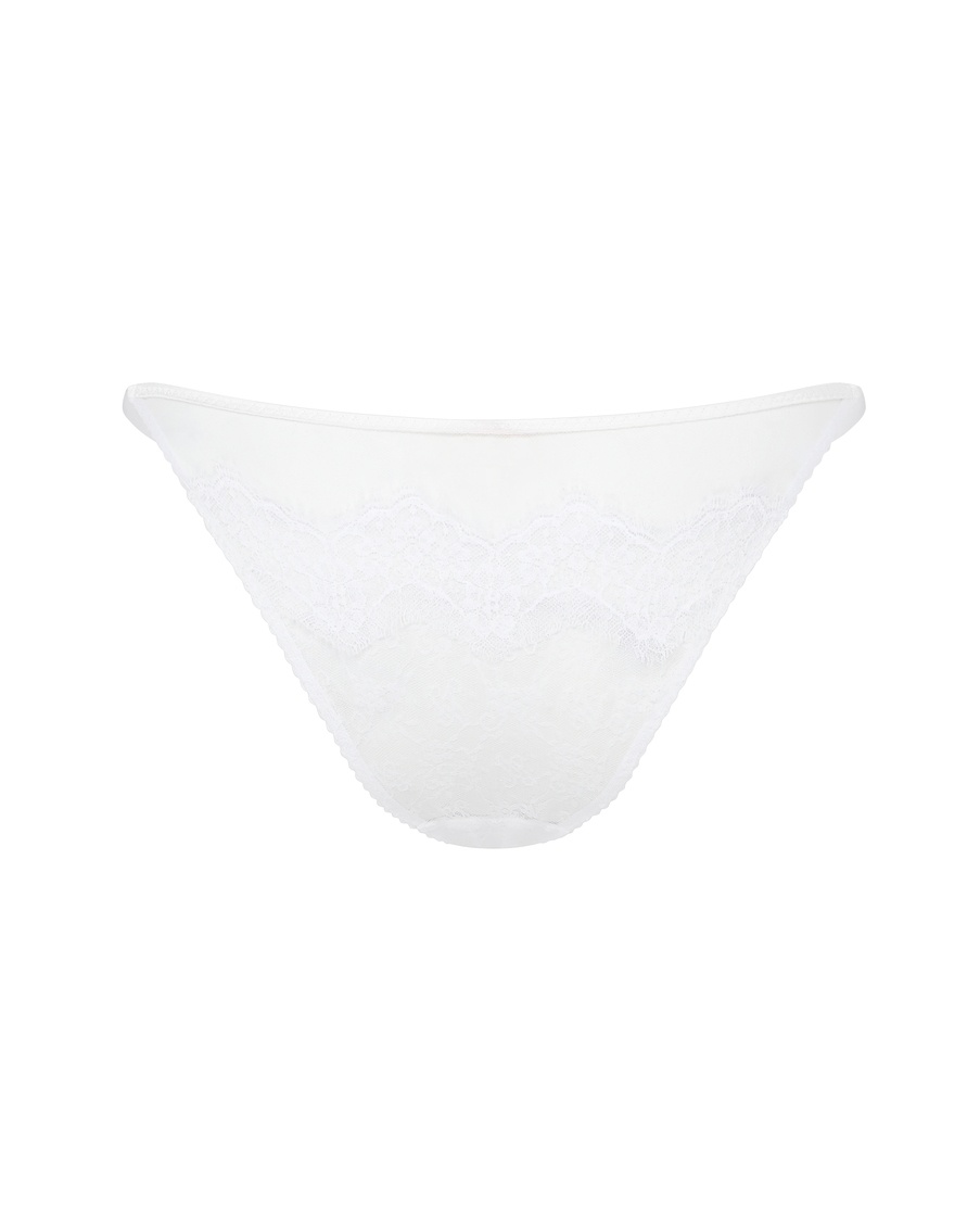 Белые классические трусы Clarissa