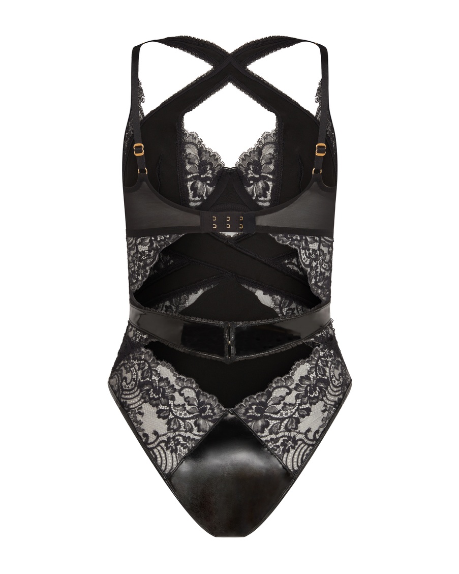 Черное боди Vicki