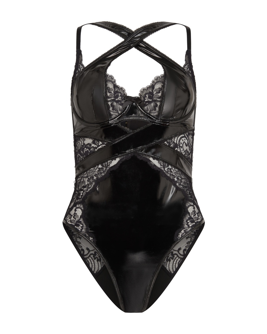 Черное боди Vicki