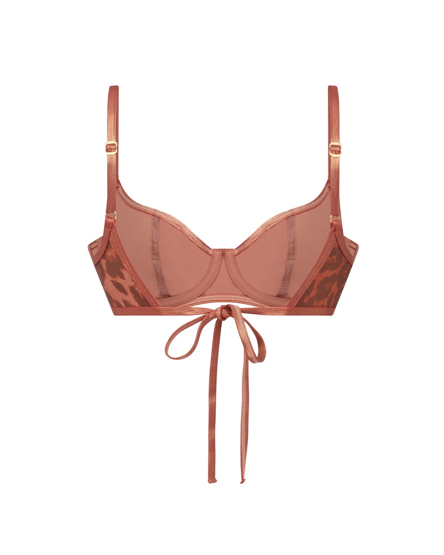 Леопардовый топ купальника Cayla