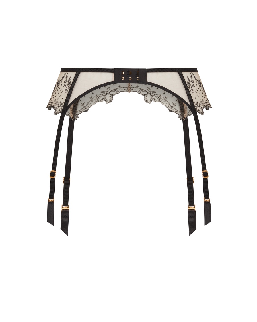 Черный пояс для чулок Graice