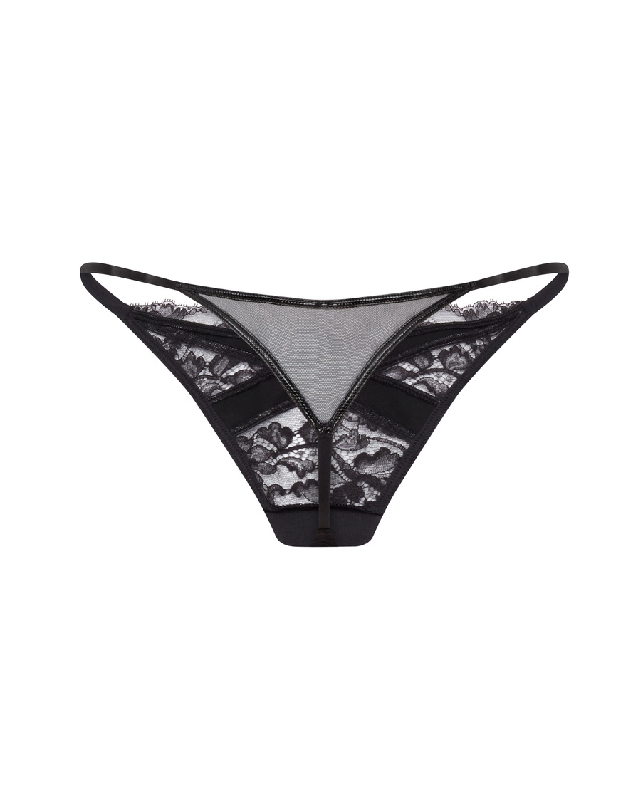 Черные трусы стринги Vicki