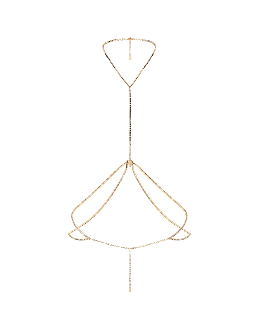 Золотистая цепочка на тело Izara