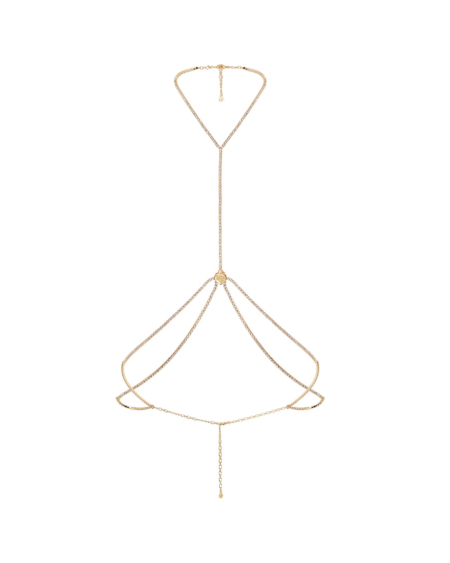 Золотистая цепочка на тело Izara