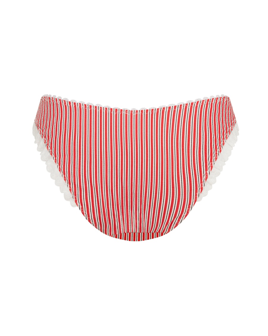 Красно-белые плавки купальника Milli