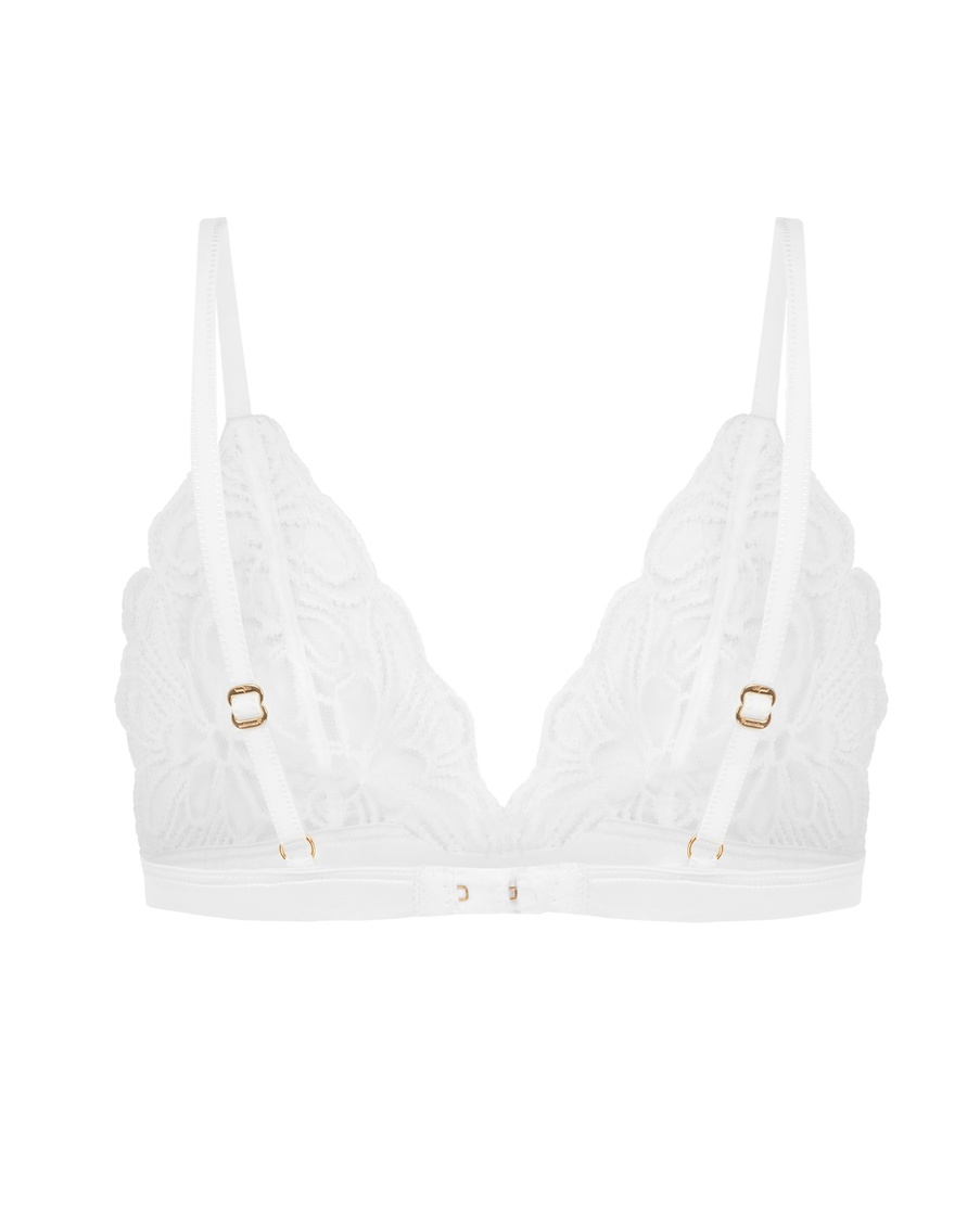 Белый бюстгальтер с мягкой чашкой Nelle