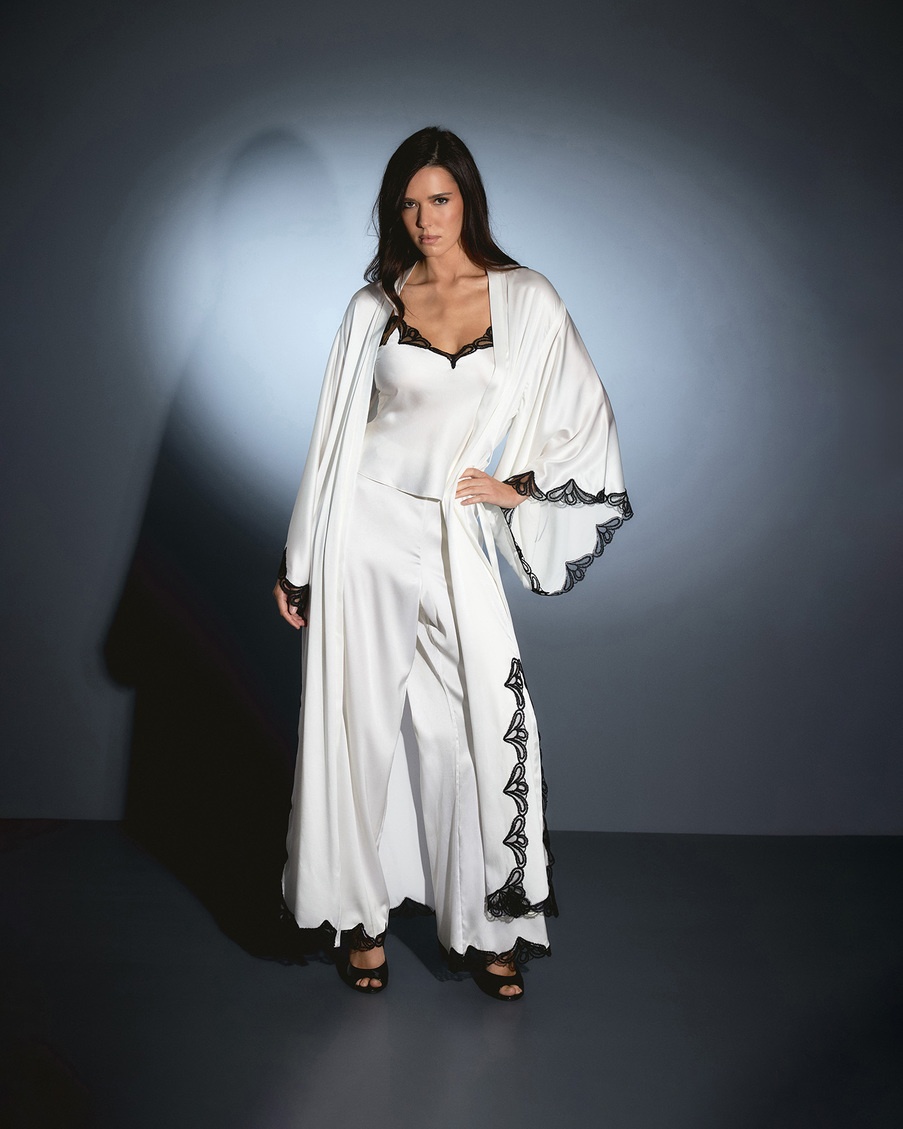 Брюки пижамы цвета слоновой кости Nelle