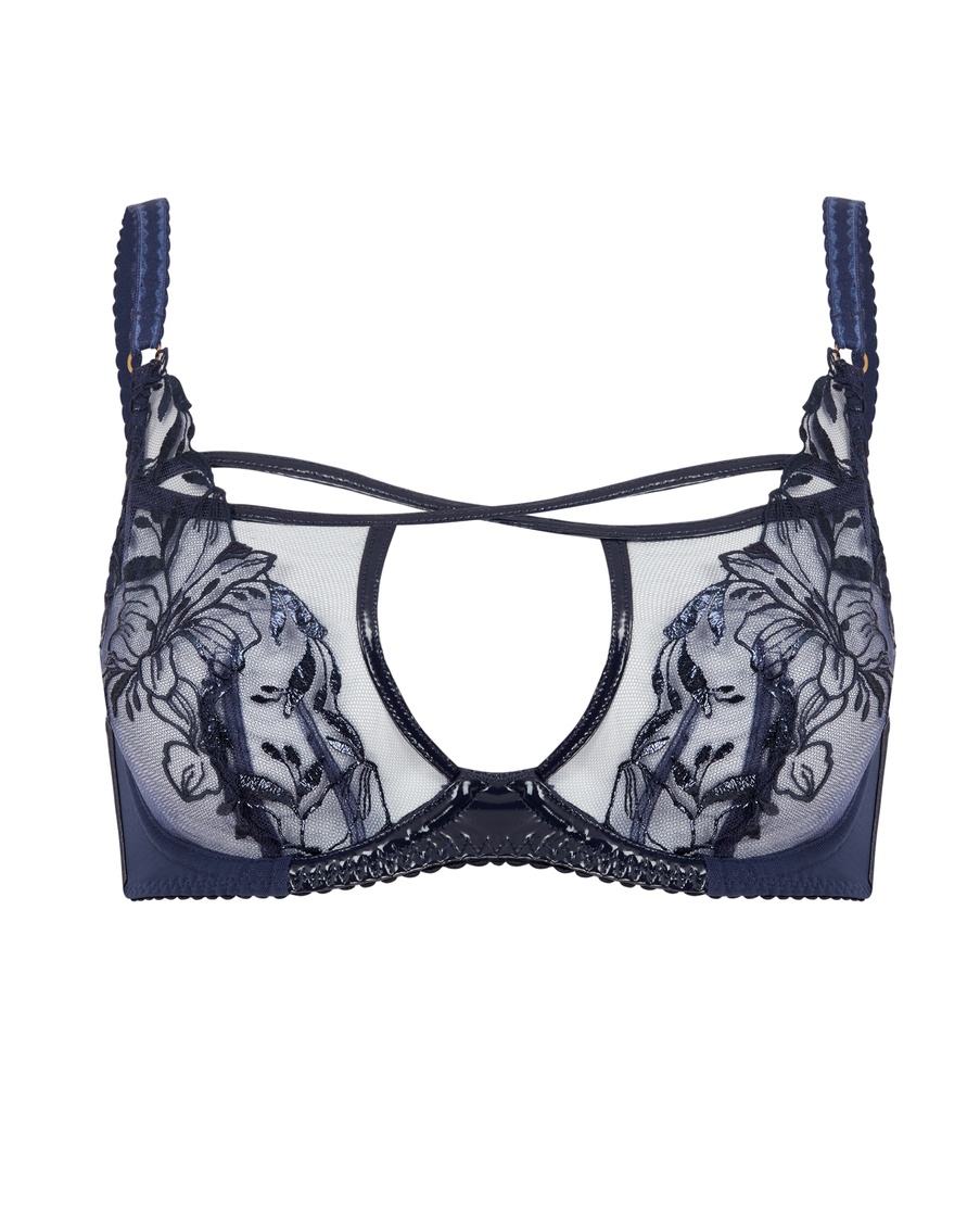Темно-синий бюстгальтер с мягкой чашкой Ozella