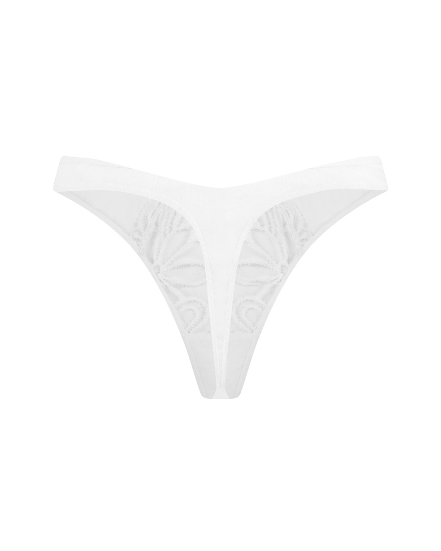 Белые трусы стринги Nelle