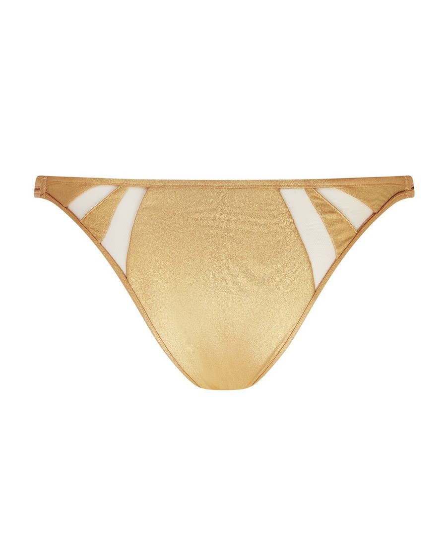 Золотые плавки купальника Tora