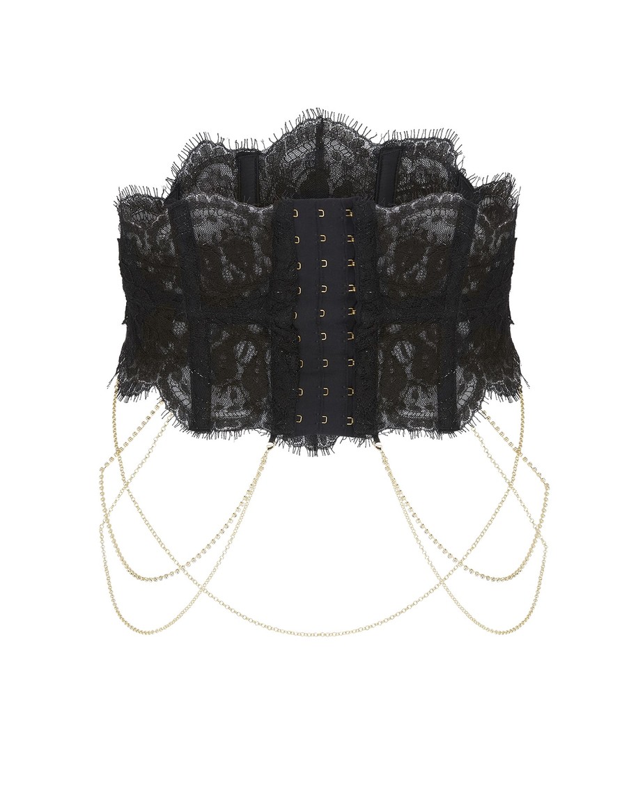 Черный корсетный пояс Tasmina