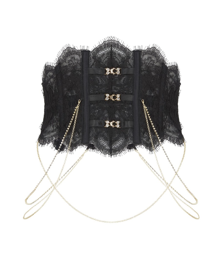 Черный корсетный пояс Tasmina