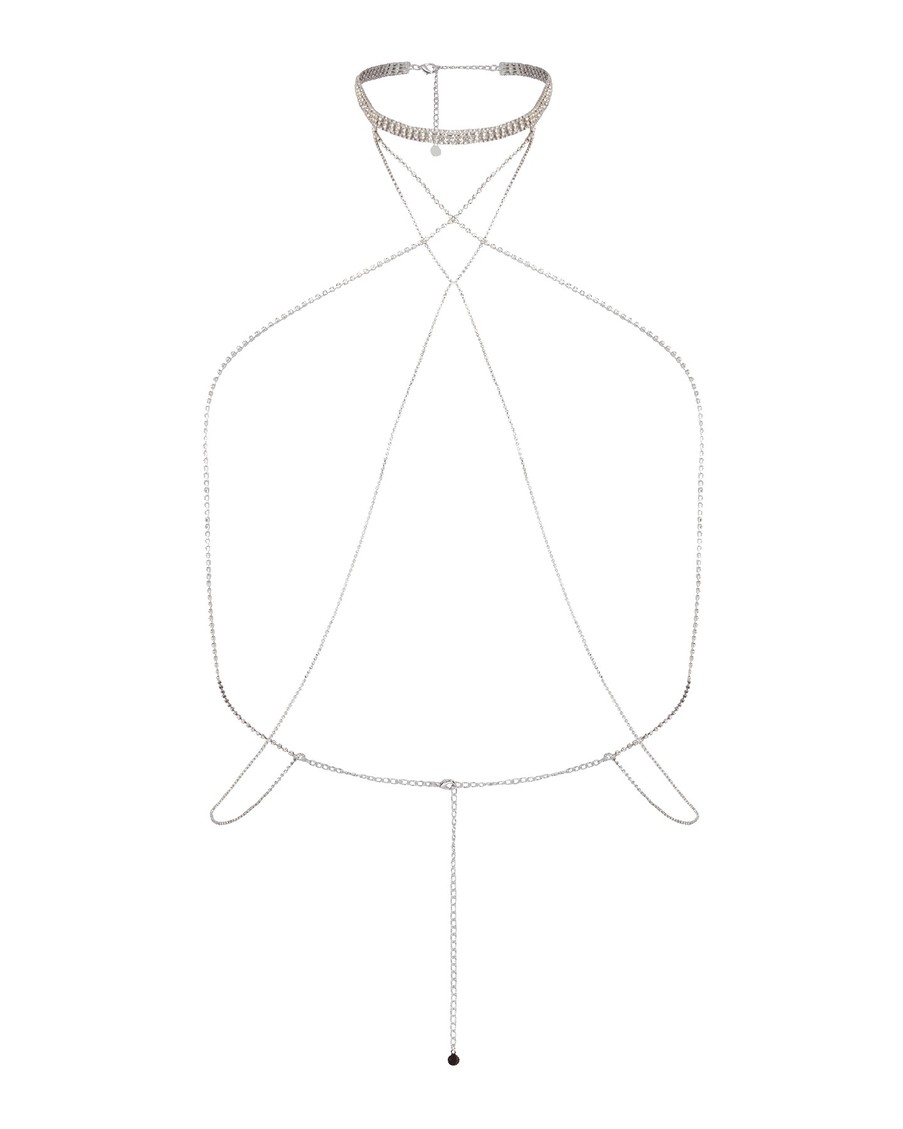 Серебристая цепочка на тело Laynie