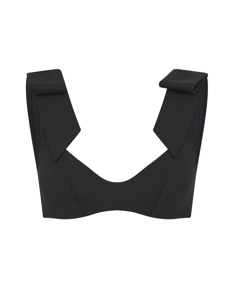 Черный топ купальника Krissy