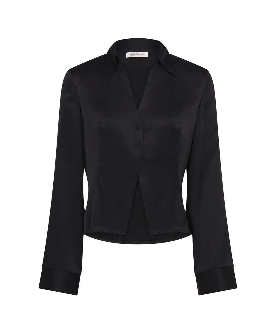 Черная рубашка пижамы Zukie