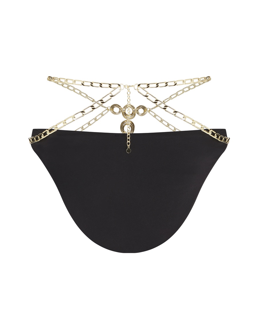 Черные плавки купальника Haislee