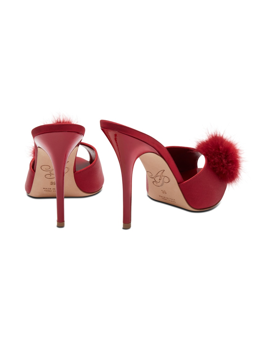 Темно-красные мюли Allegrah