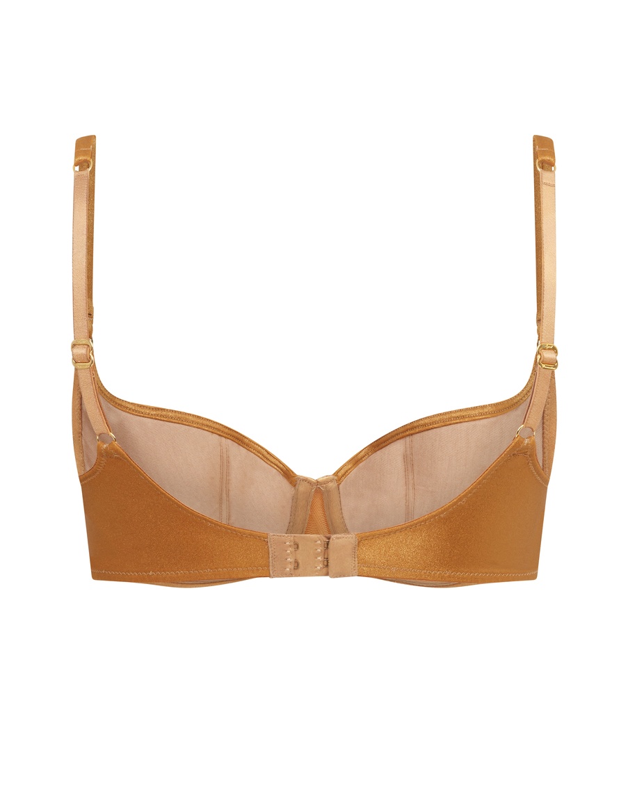 Золотистый бюстгальтер с плотной чашкой Sirenna