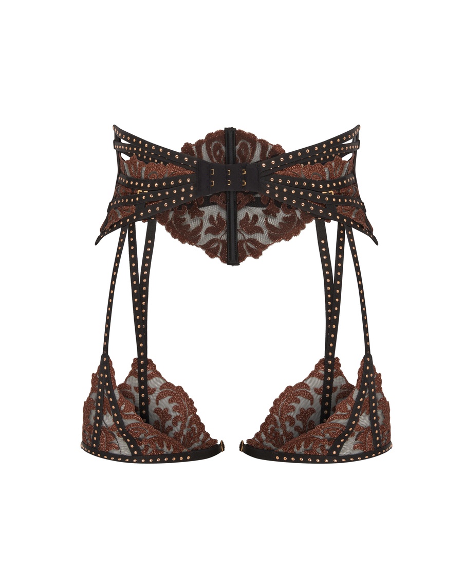 Коричневый корсетный пояс Zarella