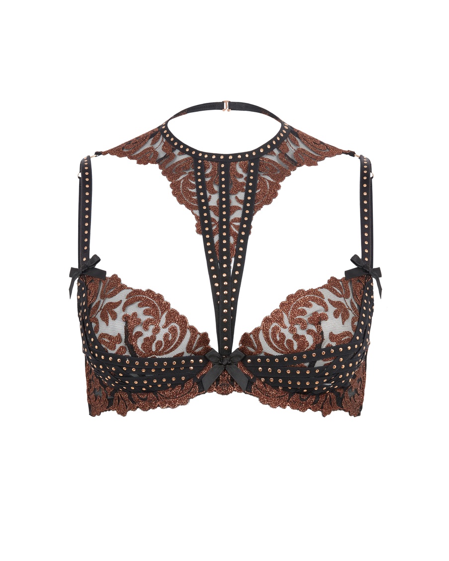 Коричневый бюстгальтер-топ Zarella