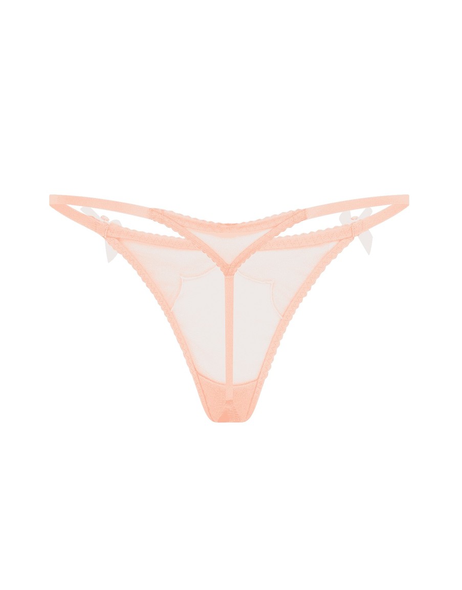 Нюдовые трусы-стринги Lorna