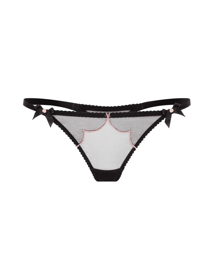 Черные трусы-стринги Lorna