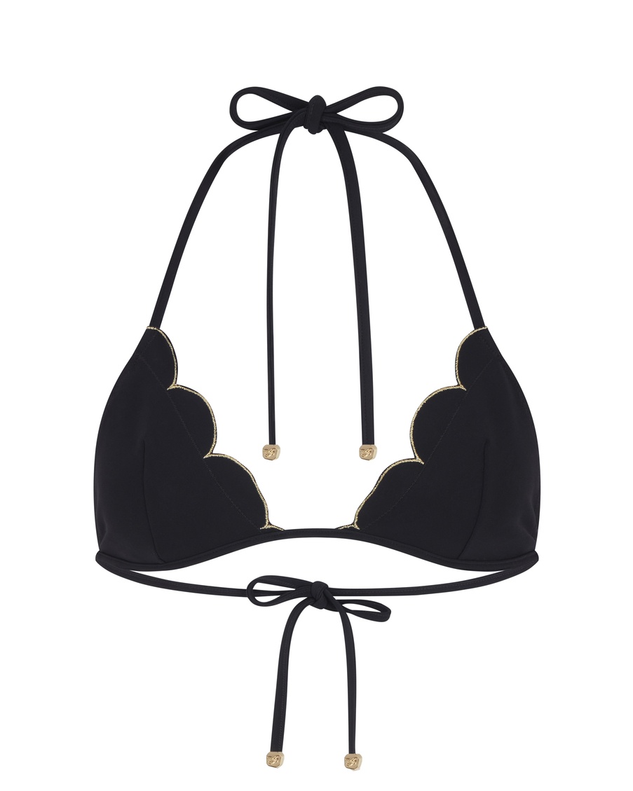 Черный топ бикини Lorna