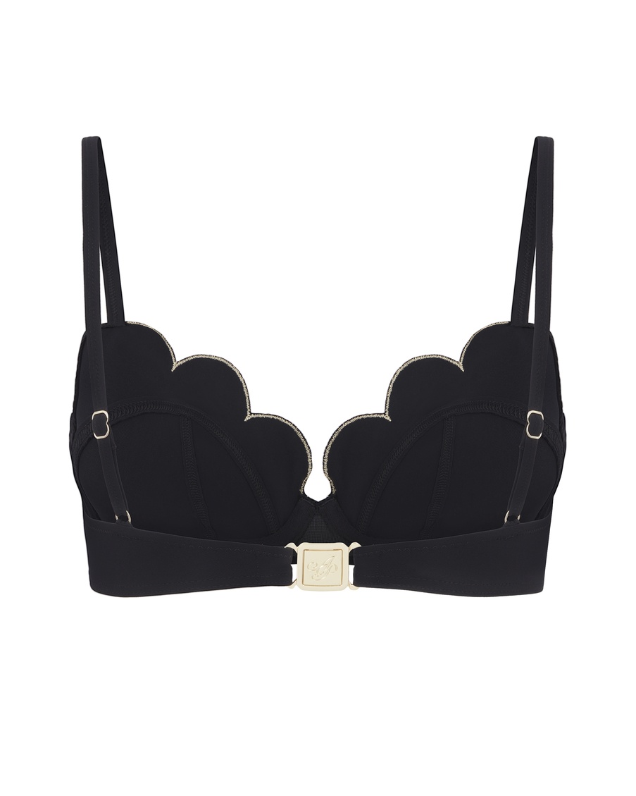 Черный топ купальника Lorna