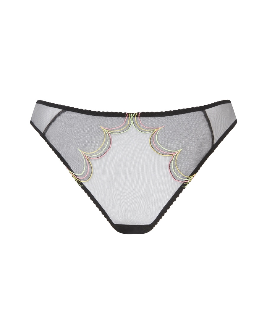Черные прозрачные классические трусы Lorna Rainbow