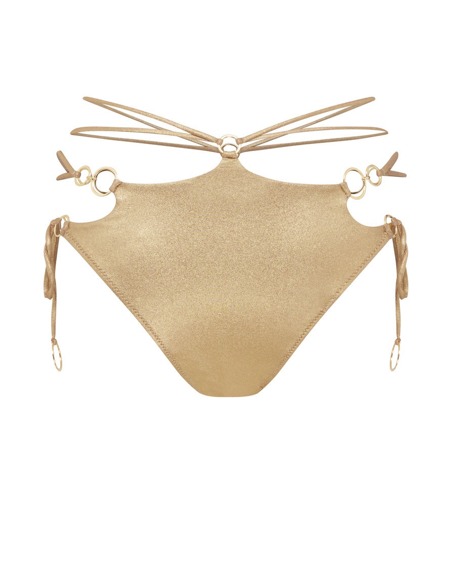Золотые плавки купальника Davine