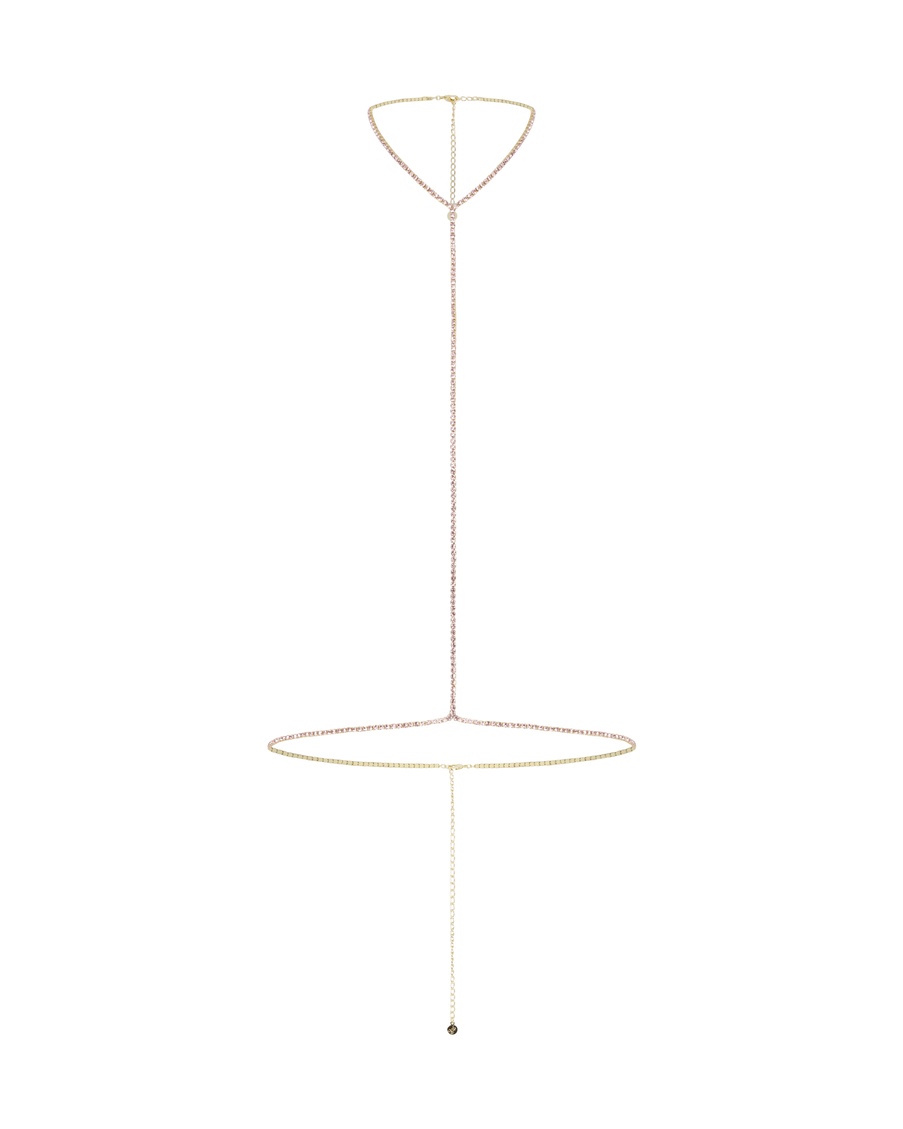 Цепочка для тела розового цвета Bougie