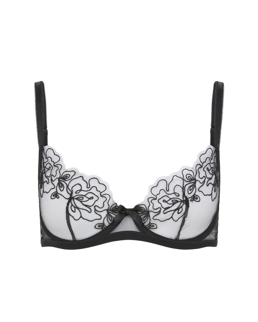 Черный бюстгальтер с мягкой чашкой Juni