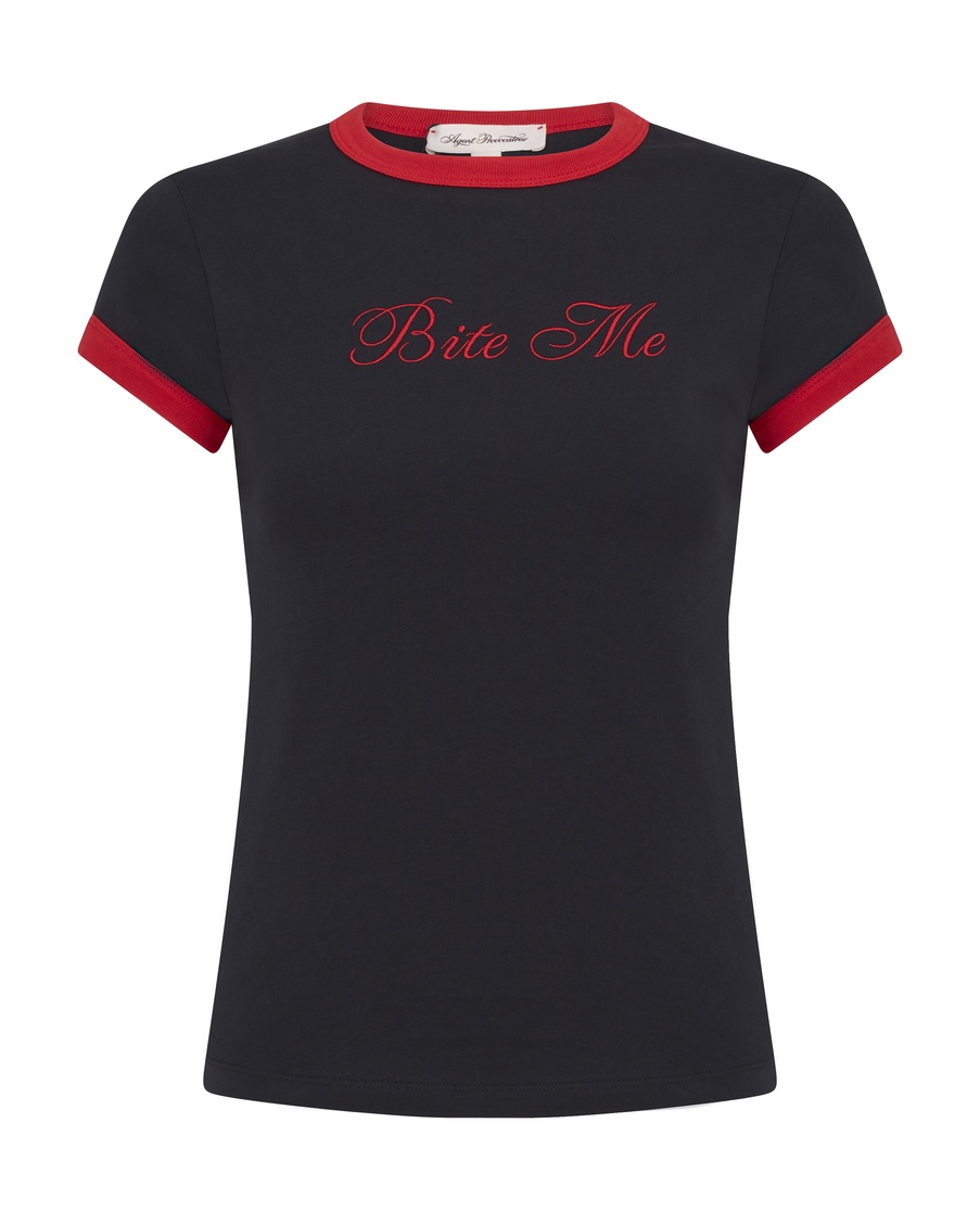 Черная футболка Bite Me