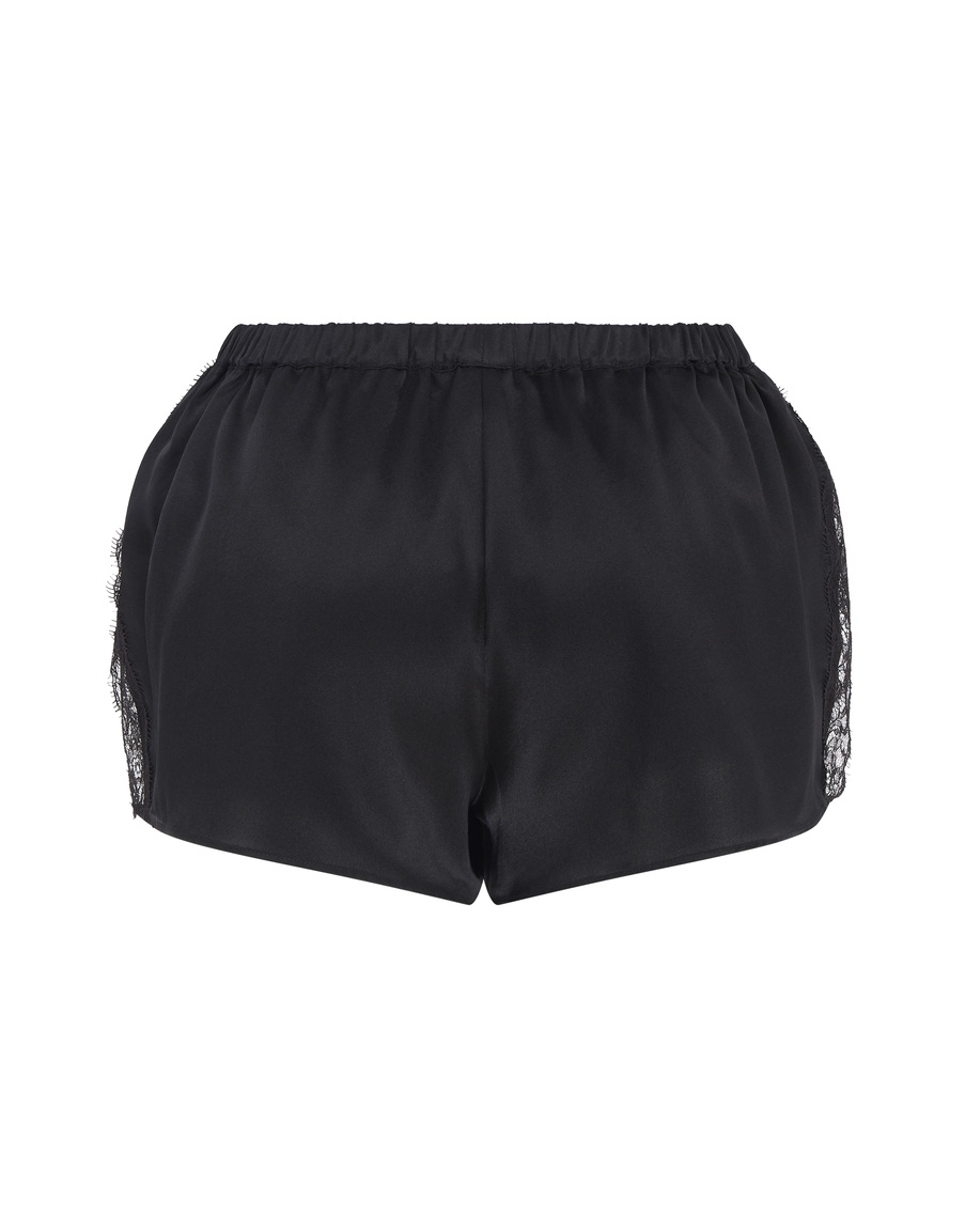 Черные шелковые шорты Gisele