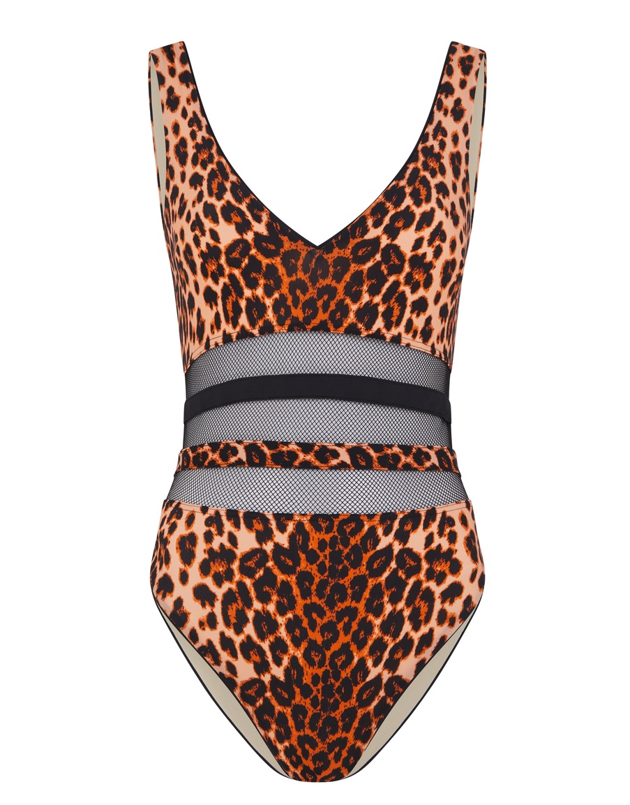 Леопардовый слитный купальник Zenaya