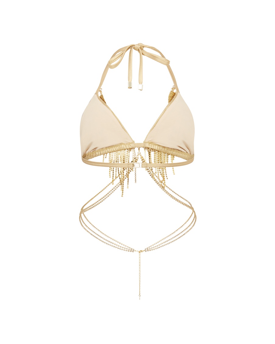 Золотой топ купальника Talisha