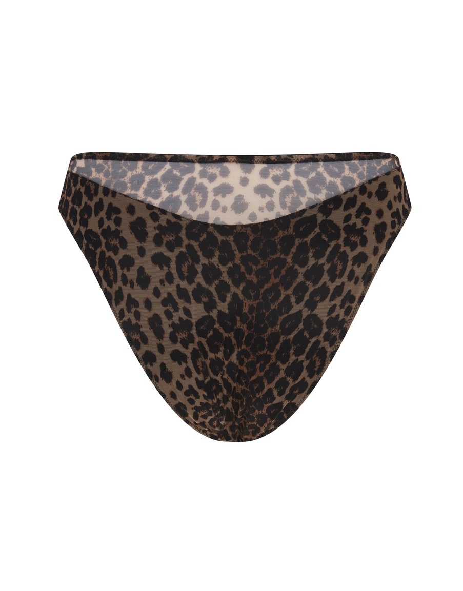Леопардовые трусы с высокой посадкой Lucky