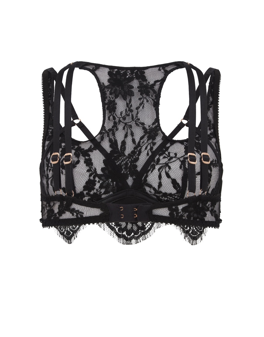 Черный кружевной бюстгальтер с мягкой чашкой Talia