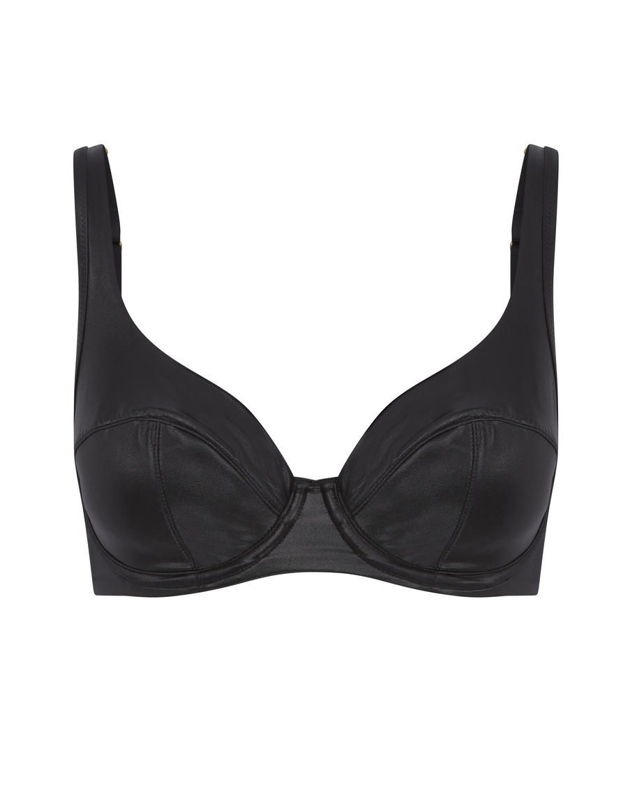 Черный бюстгальтер с глубокой мягкой чашкой Paige