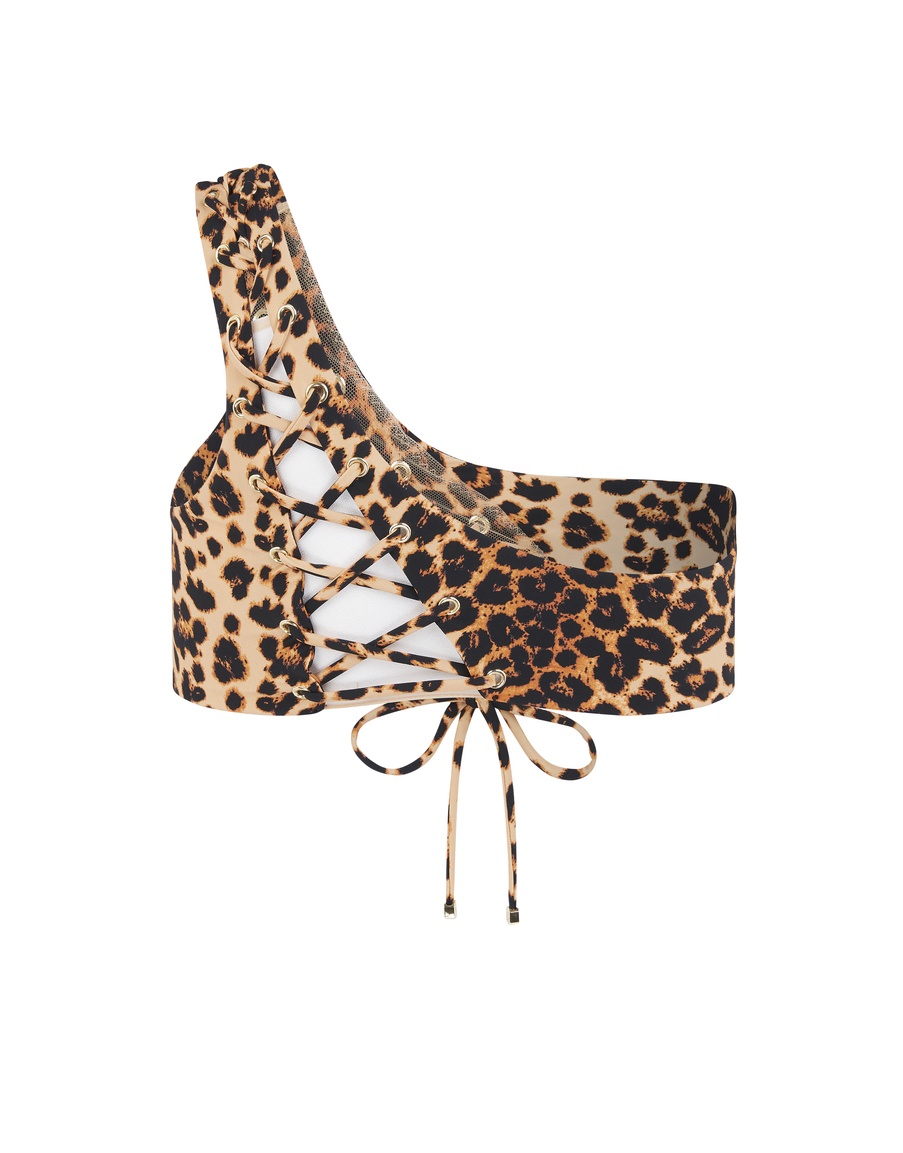 Леопардовый топ купальника Marney