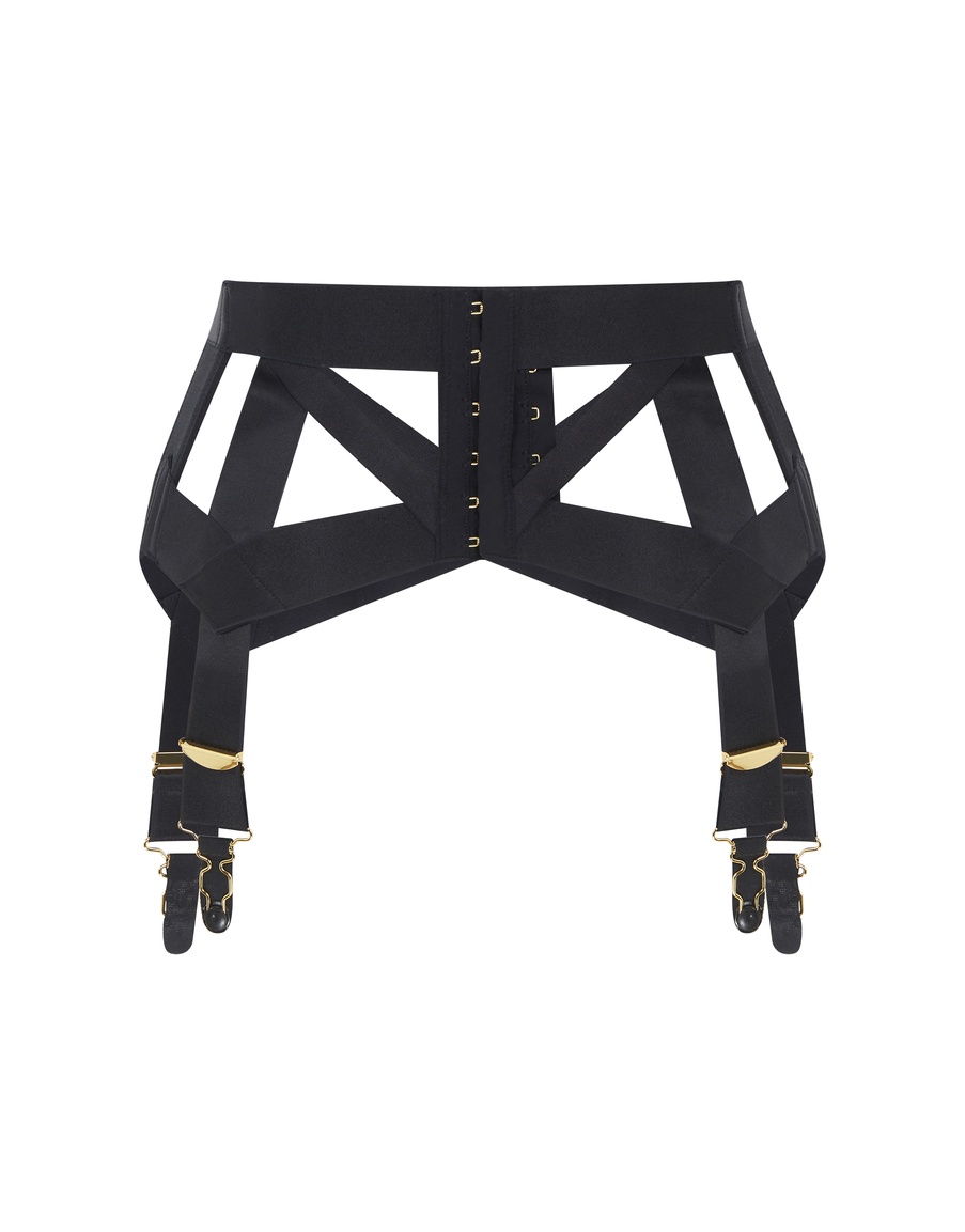 Черный пояс для чулок Whitney