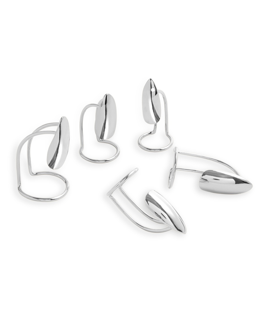 Набор серебристых колец Kitykat