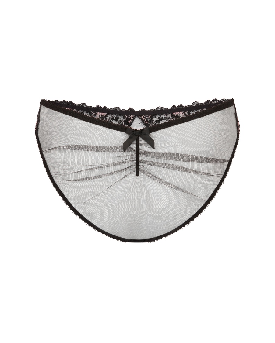 Черно-розовые классические трусы Lana